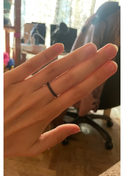 2mm Süper İnce Bombeli Parlak Erkek Kadın Çelik Alyans Yüzük cl26