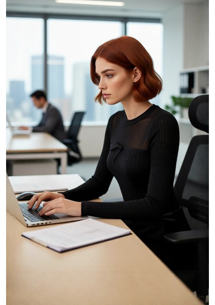 Kadın Özel Iplikli Merserize Görünümlü Transparan Ajurlu Bisiklet Yaka Triko Kazak Kaliteli