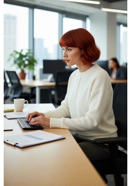 Kadın Soğuk Havaların Kurtarıcısı Oversize Kalın Düz Desen Triko Kazak Düşük Kol Gri Kaliteli