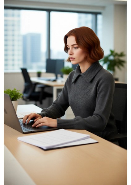 Kadın Polo Yaka Triko Kazak Taş Detaylı Regular Kesim Kış Sezonu Için Ideal Günlük Şıklık Kaliteli fırsatları