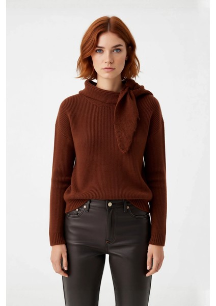 Kadın Basic Siluet Şal Yaka Uzun Kol Triko Kazak Soğuk Havalarda Cool ve Rahat Bir Görünüm fiyatları