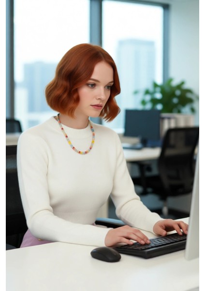 Kadın Fitted Basic Crop Akrilik Uzun Kollu Bisiklet Yaka Triko Kazak Konforlu Günlük Stil Kaliteli