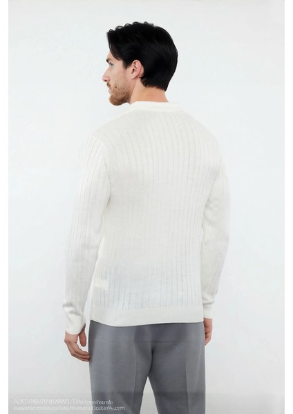 Erkek Basic Fitted Polo Yaka Uzun Kollu Ince Triko Kazak Casual Tarzı Tamamlayan Şıklık Kaliteli fiyatları