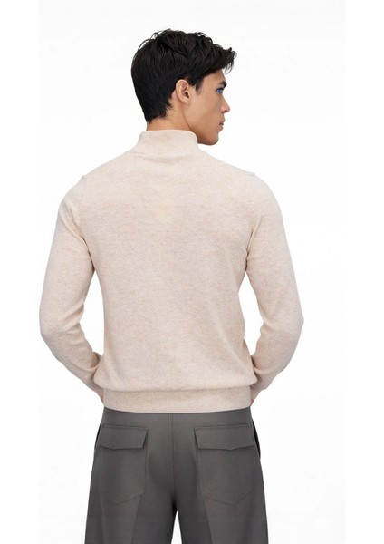 Erkek Slim Fit Dik Yaka Basic Triko Kazak Soğuk Havalarda Konforlu ve Rahat Bir Tarz Sunar fiyatları