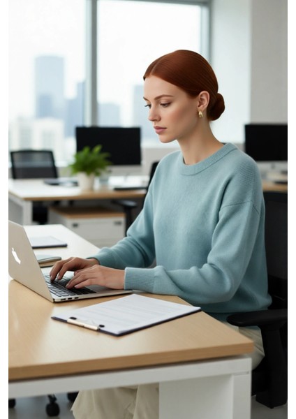 Günlük Kadın Regular Fit Düşük Kol Bisiklet Yaka Triko Kazak Konforlu ve Modern Kış Stili Kaliteli