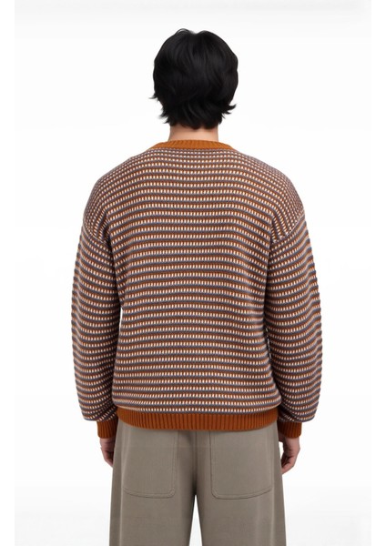 Erkek Basic Regular Fit Bisiklet Yaka Çizgili Kışlık Triko Kazak Konforlu ve Şık Görünüm Sağlar modelleri