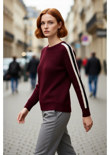 Kadın Geniş Kalıp Bisiklet Yaka Reglan Kol Triko Kazak Soğuk Günlerde Rahat ve Tarz Bir Giyim fırsatları