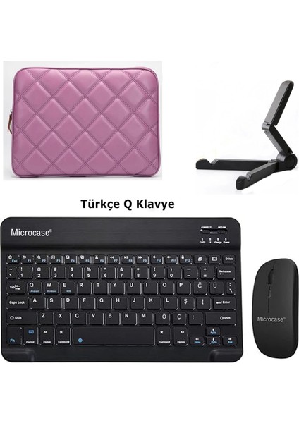 Tcl Tab 11 Gen 2 Tablet Için Çanta+Türkçe Bluetooth Klavye+Mouse+Tablet STANDI-AL8124