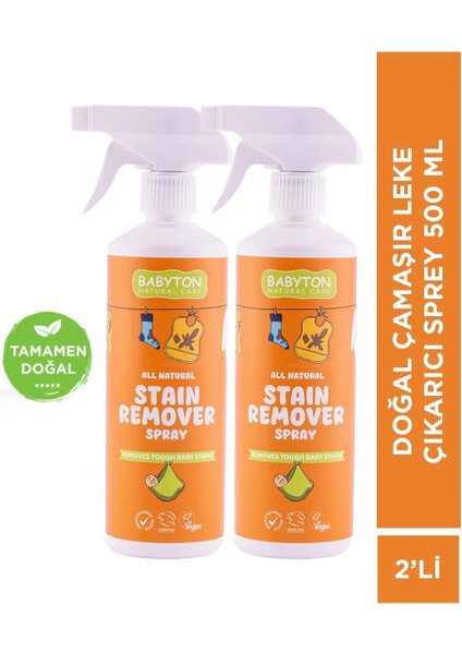 Doğal Çamaşır Leke Çıkarıcı 2'li Set 500 ml X2