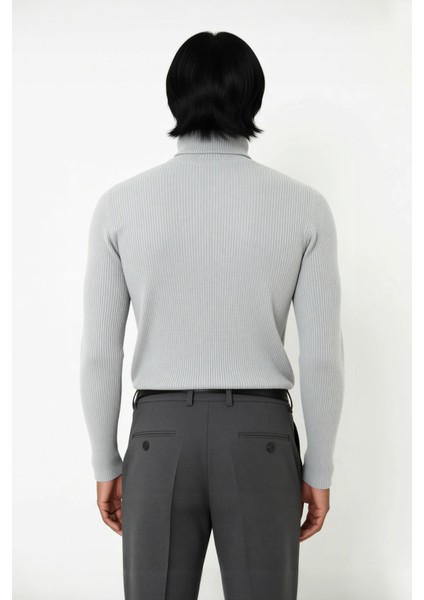 Erkek Fitted Balıkçı Yaka Fitilli Pamuklu Kışlık Kazak Soğuk Havalarda Tarz Sahibi Görünüm Sağlar modelleri