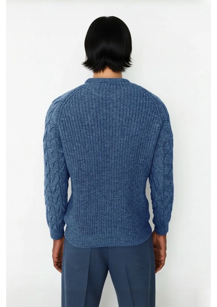 Unisex Basic Regular Kalıp Bisiklet Yaka Saç Örgü Desenli Kalın Triko Kazak Kışlık Şıklık Kaliteli modelleri