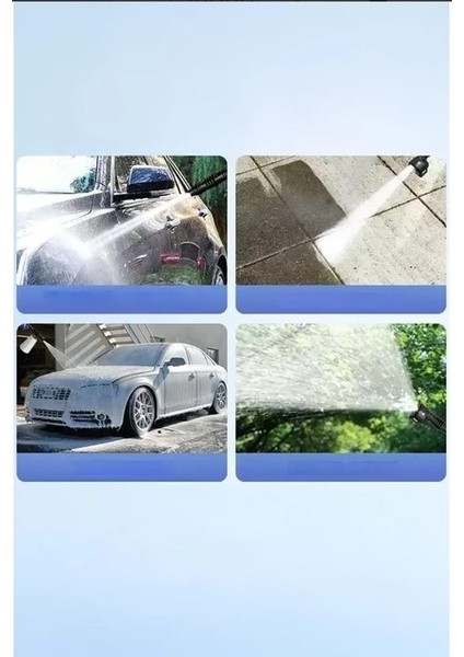 D-015 Siyah Akülü Şarjlı Yüksek Basınçlı Oto Araba Bahçe Yıkama Temizleme Su Tabancası modelleri