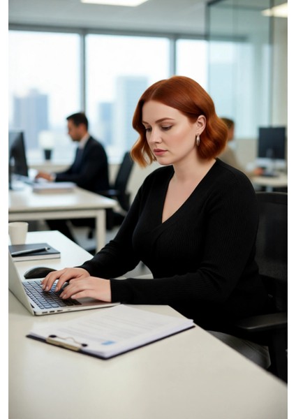 Kadın Düz Desen Fitilli V Yaka Uzun Kollu Triko Kazak Sonbahar Kış Şıklığı Için Ideal Kaliteli fırsatları