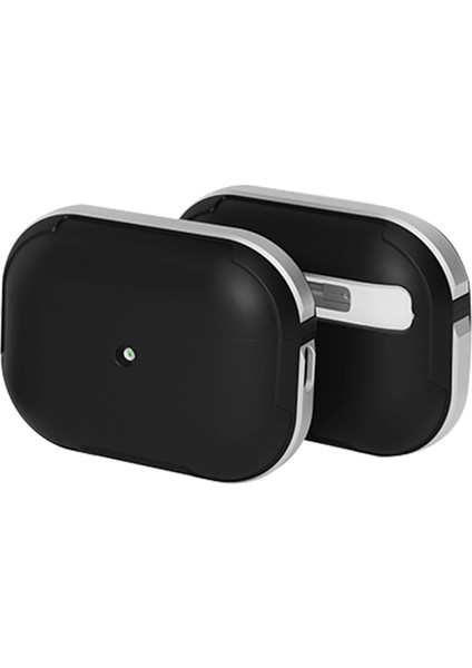 Sepetim Movenchy Airpods Pro 2 (2.nesil) Mo-A8 Armor Kılıf - Gümüş