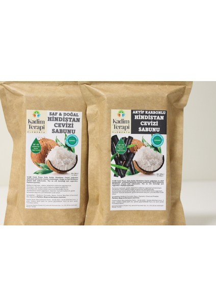 %100 Hindistan Cevizi Sabunu - Aktif Karbonlu Saf ve Doğal 3 x 100 Gram Paket fırsatları