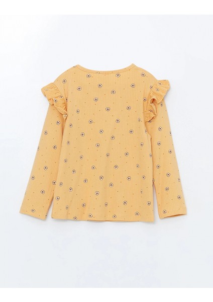 Lcw Kids Sarı Bisiklet Yaka Baskılı Kız Çocuk Tişört fiyatları