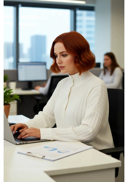 Kadın Relaxed Kalıp Dik Yaka Fitilli Dokuma Düğmeli Triko Kazak Kış Günleri Için Konfor ve Şıklık modelleri