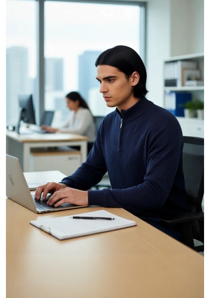 Erkek Regular Fit Pamuklu Akrilik Karışımlı Yarım Balıkçı Fermuarlı Triko Kazak Kışlık Şıklık modelleri