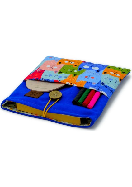 Çocuklar ve Yetişkinler Için Rengarenk Desenli Kitap Kılıfı modelleri