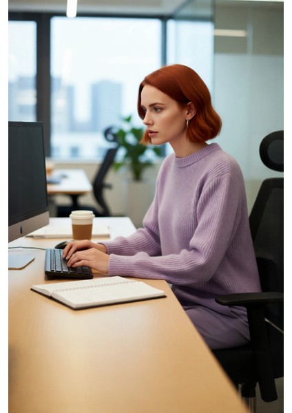 Kadın Oversize Kalıp Düşük Kol Bisiklet Yaka Triko Kazak Basic Rahat Kışlık Stil Seçimi Kaliteli modelleri