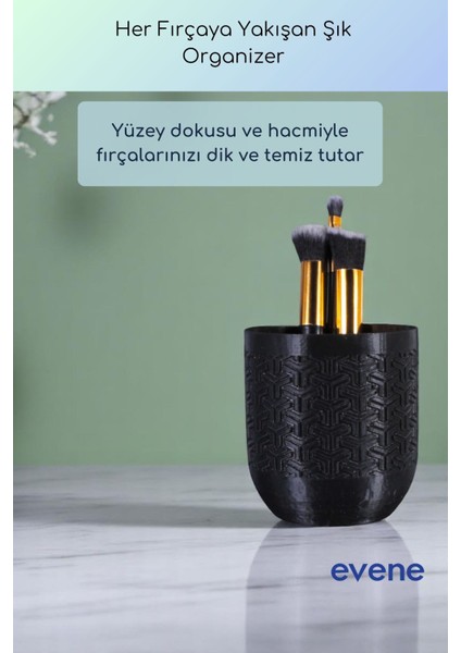 Makyaj Organizeri Makyaj Fırçalığı Makyaj Organizer Düzenleyici Altın Renk Model 77 fiyatları