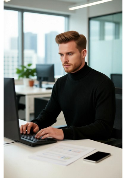 Erkek Regular Fit Triko Balıkçı Yaka Kazak Modern ve Şık Görünümüyle Gardırobunuzun Vazgeçilmezi modelleri