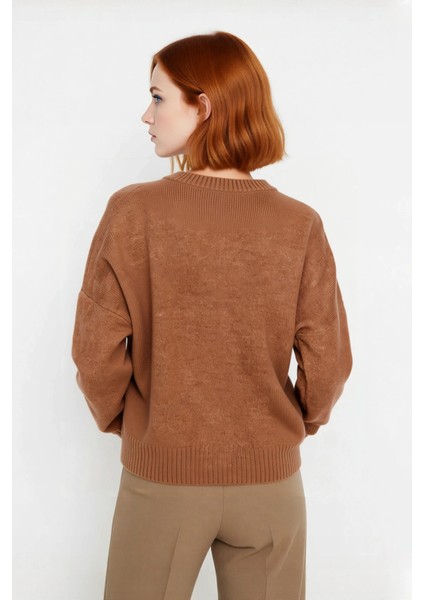 Kadın Oversize Düşük Kol Dik Yaka Uzun Triko Kazak Basic Modern Rahat Kış Günlük Şıklığı Sunar fırsatları