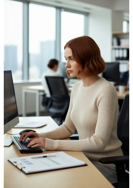 Kadın Fitted Bisiklet Yaka Uzun Kollu Fitilli Triko Kazak Günlük Şık ve Konforlu Stil Kaliteli modelleri