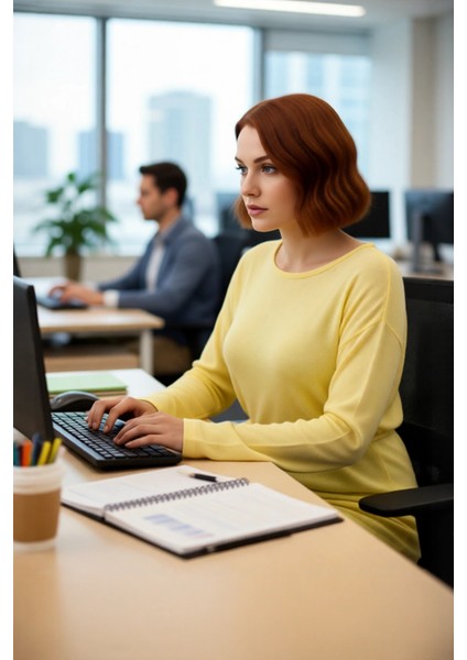 Kadın Kayık Yaka Düz Regular Kalıp Uzun Kollu Triko Kazak Beli Kuşaklı Şık Baharlık Stil Kaliteli modelleri