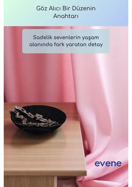 Takı Organizer Makyaj Düzenleyici Kozmetik Organizer Dekoratif Tabak Siyah Renk Model 25 fiyatları