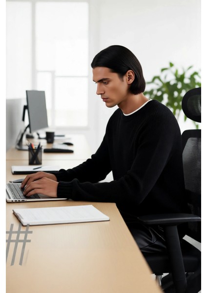 Erkek Fitted Kalıp Bisiklet Yaka Seamless Reglan Kol Basic Triko Kazak Sonbahar Kış Şıklığı modelleri