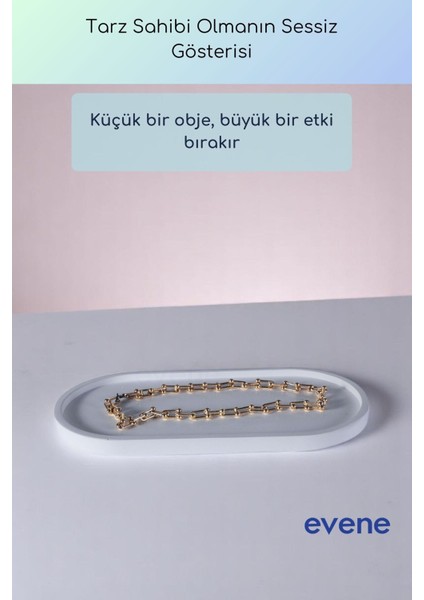 Takı Organizer Makyaj Düzenleyici Kozmetik Organizer Dekoratif Tabak Altın Renk Model 36 indirimleri