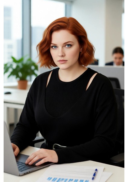 Kadın Regular Kalıp Akrilik Triko Ikili Bluz Kazak Takımı Düz Desen Standart Kol Konforlu Kış modelleri