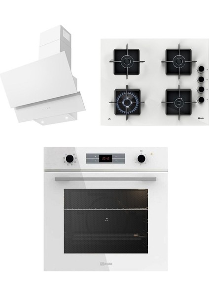 Beyaz Ankastre Set (Smart 8801/ARES65/AZTEC60)