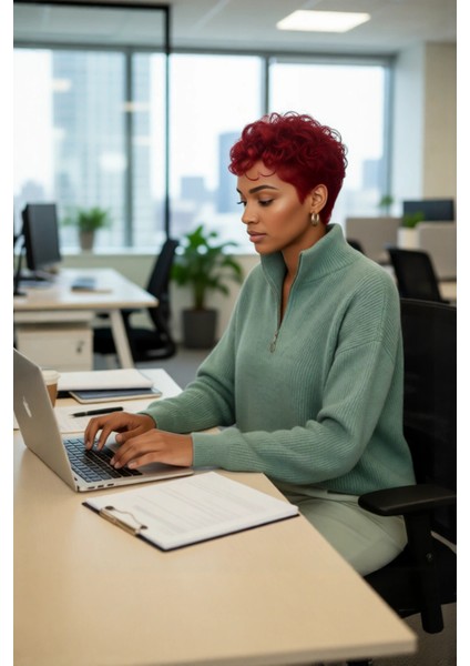 Kadın Oversize Düşük Kol Fermuarlı Dik Yaka Triko Selanik Örgü Basic Uzun Kollu Kazak Kaliteli modelleri