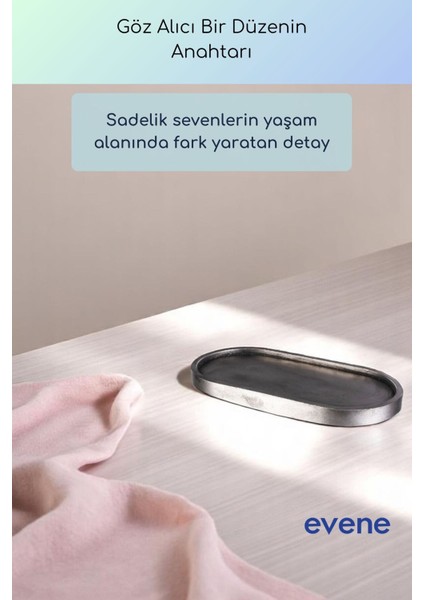Takı Organizer Makyaj Düzenleyici Kozmetik Organizer Dekoratif Tabak Gümüş Eskitme Renk Model 32 fiyatları