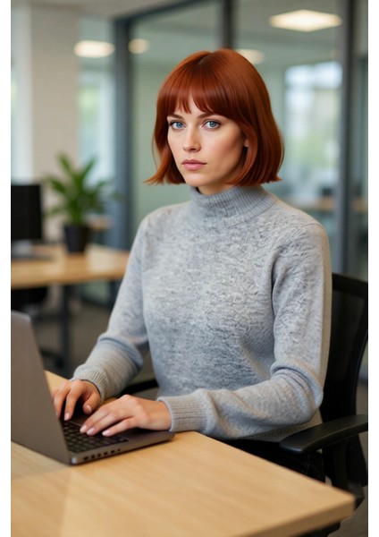 Kadın Oversize Dik Yaka Triko Kazak Reglan Kol Kışlık Günlük Şıklık Sunan Bordo Basic Tasarım modelleri