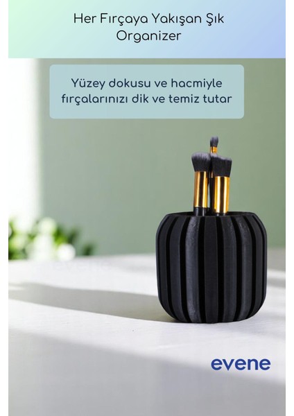 Makyaj Organizeri Makyaj Fırçalığı Makyaj Organizer Düzenleyici Altın Eskitme Renk Model 79 fiyatları