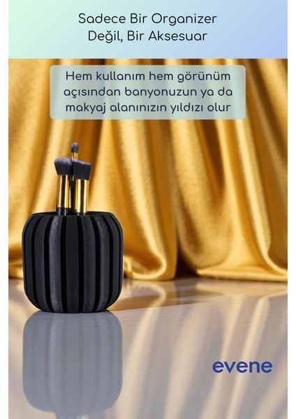 Makyaj Organizeri Makyaj Fırçalığı Makyaj Organizer Düzenleyici Altın Eskitme Renk Model 79 fırsatları