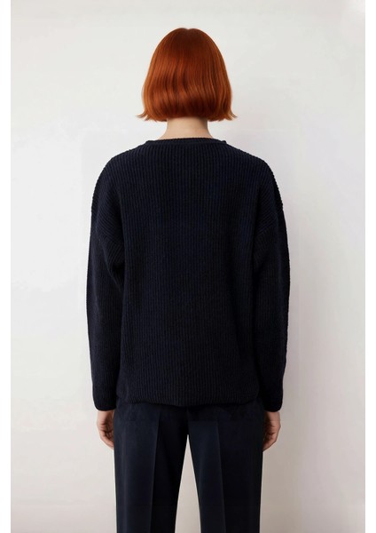 Kadın Oversize Düşük Kollu Selanik Dokuma Triko Kazak Rahat Şıklık Sunar Soğuk Havalar Için Ideal fırsatları