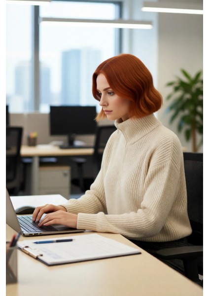 Kadın Oversize Crop Fermuarlı Dik Yaka Selanik Dokuma Akrilik Triko Kazak Kış Günlük Kombinler Için modelleri