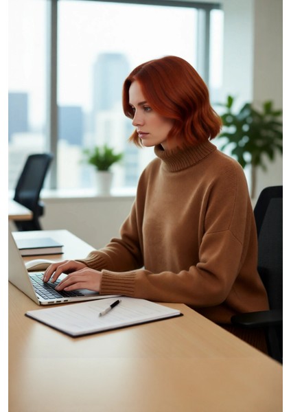 Kadın Oversize Düşük Kol Dik Yaka Uzun Triko Kazak Basic Modern Rahat Kış Günlük Şıklığı Sunar modelleri