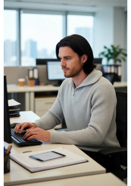 Erkek Regular Fit Fermuarlı Dik Yaka Kalın Triko Kazak Yünlü Karışım Kışlık Günlük Konfor Için Ideal modelleri