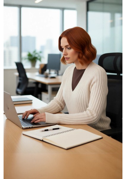 Kadın Regular Kalıp V Yaka Fitilli Reglan Kol Triko Kazak Kış Aylarında Modern ve Rahat Giyim modelleri