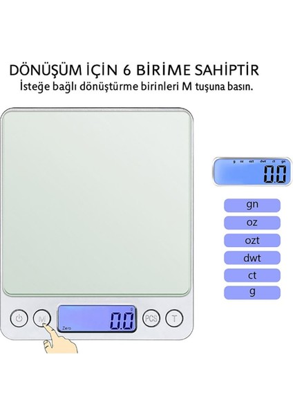 WF Dijital Hassas Terazi 2000 gr./0.1 gr. Tartı thr123 fiyatları