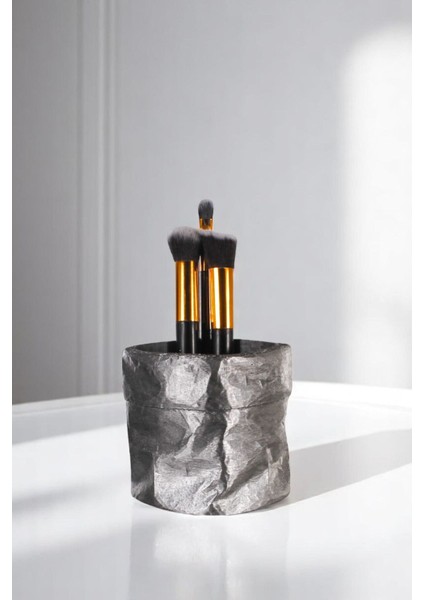 Makyaj Organizeri Makyaj Fırçalığı Makyaj Organizer Düzenleyici Siyah Renk Model 80