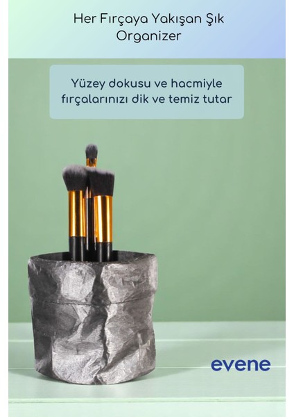 Makyaj Organizeri Makyaj Fırçalığı Makyaj Organizer Düzenleyici Siyah Renk Model 80 fiyatları