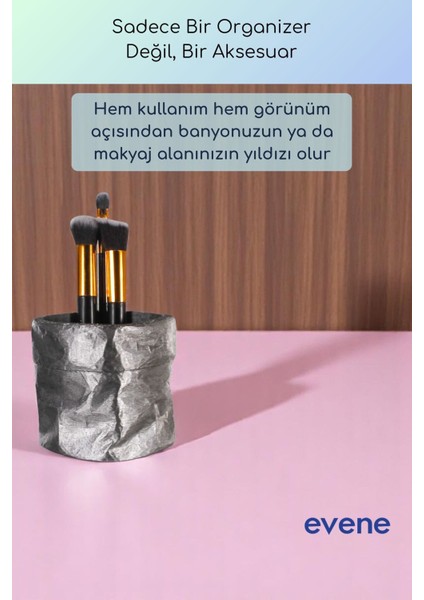 Makyaj Organizeri Makyaj Fırçalığı Makyaj Organizer Düzenleyici Siyah Renk Model 80 fırsatları