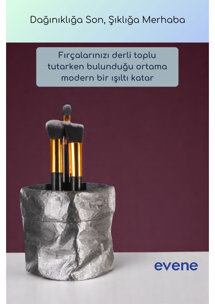 Makyaj Organizeri Makyaj Fırçalığı Makyaj Organizer Düzenleyici Siyah Renk Model 80 indirimleri