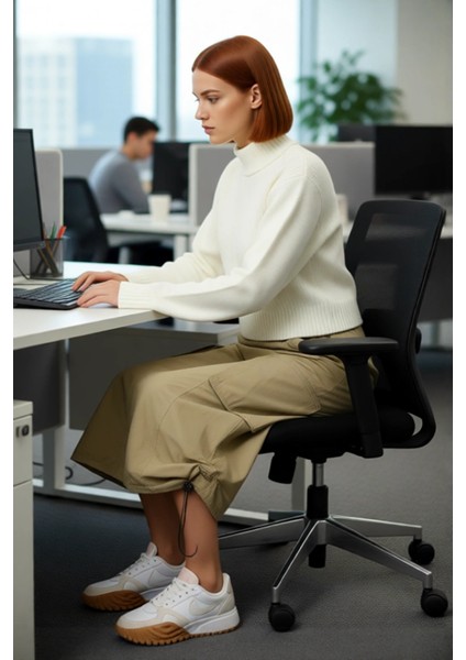 Kadın Regular Kalıp Dik Yaka Crop Triko Kazak Balon Kol Detaylı Akrilik Karışımlı Günlük Şık modelleri